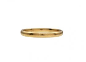 2.25mm 18kt yellow gold court fit wedding ring