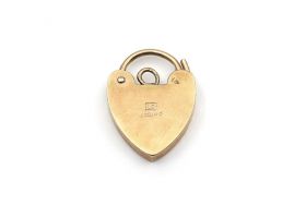 1973 heart lock in 9kt yellow gold
