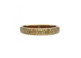18kt yellow gold pave set yellow diamond full eternity ring