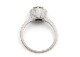 1950s 0.55ct round Old European cut diamond solitaire ring