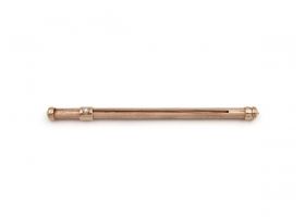 Retro 9kt rose gold and diamond swivel stick