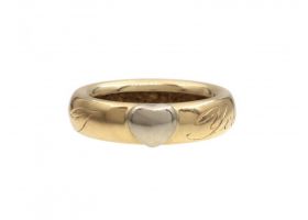 Tiffany & Co. 1993 'I LOVE YOU' dome ring in 18kt gold