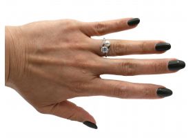 Edwardian 'toi et moi' natural pearl and diamond ring