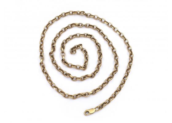 Vintage 9kt yellow gold belcher chain