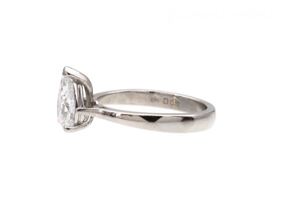 1.52ct Pear Shape Diamond Solitaire Engagement Ring