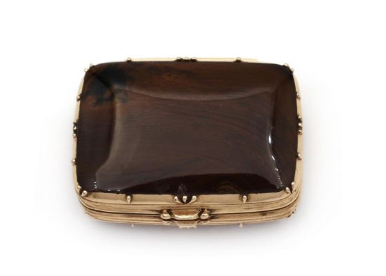 Georgian Yellow Gold Carnelian & Banded Agate Vinaigrette