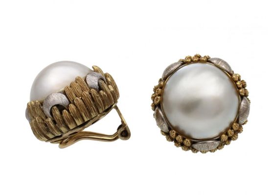 clip-on pearl earrings