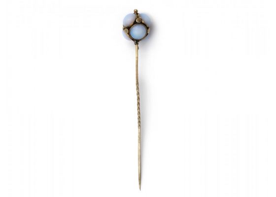 antique stick pin, opal stick pin, tie pin, scarf pin