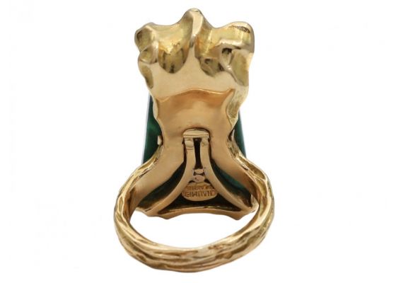 Malachite and gold ring, Chaumet