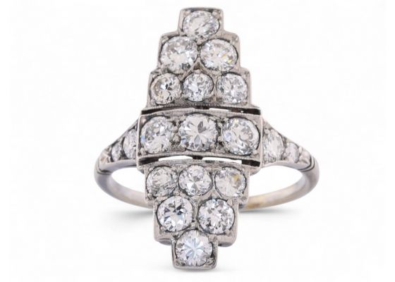 Diamond Plaque Ring