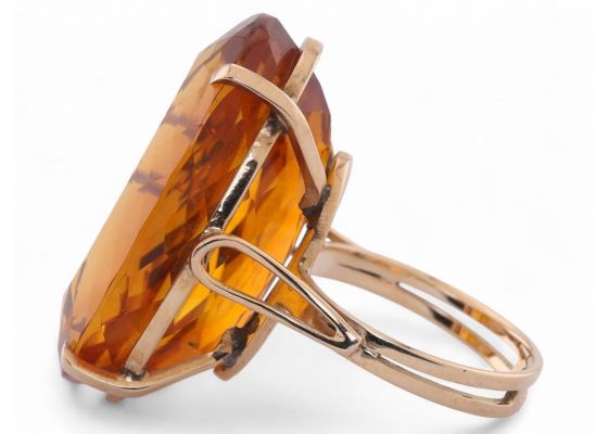 Citrine Cocktail Ring