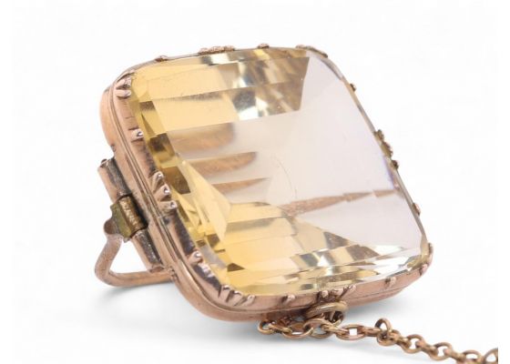 Citrine Brooch