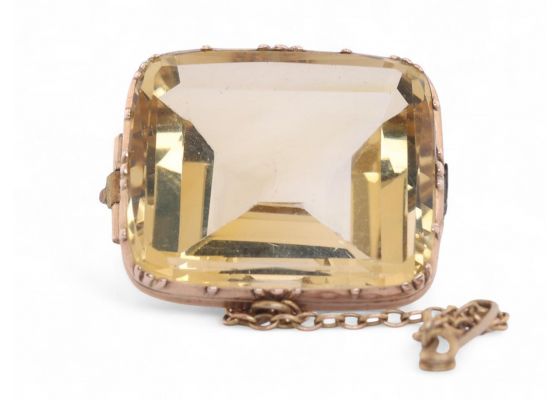 Citrine Brooch
