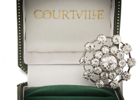 Diamond Victorian Brooch