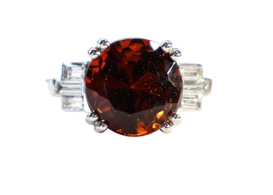 Garnet and Diamond Ring
